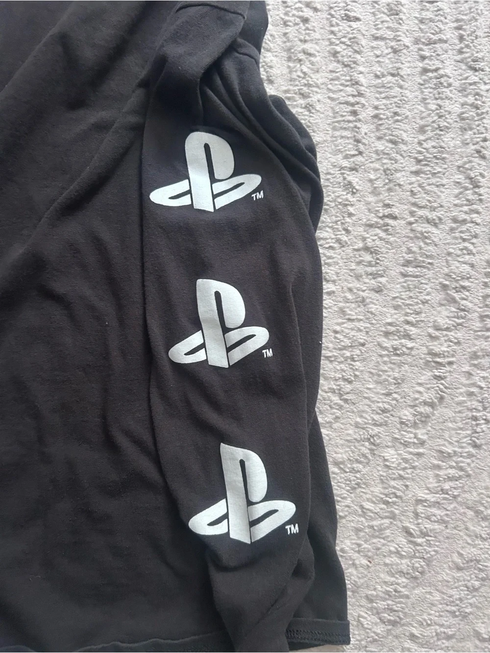 PlayStation Graphic Black Long-Sleeve Shirt Size M